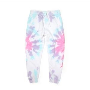 L.E. Jeffree star cosmetics snowcone tie dye joggers sweatpants large nip